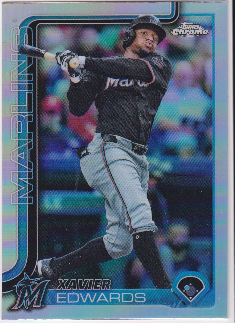 2025 Topps Chrome Baseball Refractors Xavier Edwards #115