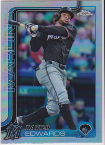 2025 Topps Chrome Baseball Refractors Xavier Edwards #115