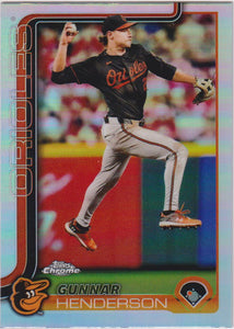 2025 Topps Chrome Baseball Refractors Gunnar Henderson #213