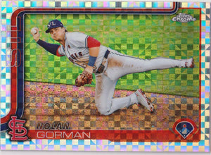 2025 Topps Chrome Baseball X-Fractors Nolan Gorman #80
