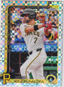 2025 Topps Chrome Baseball X-Fractors Isiah Kiner-Falefa #42