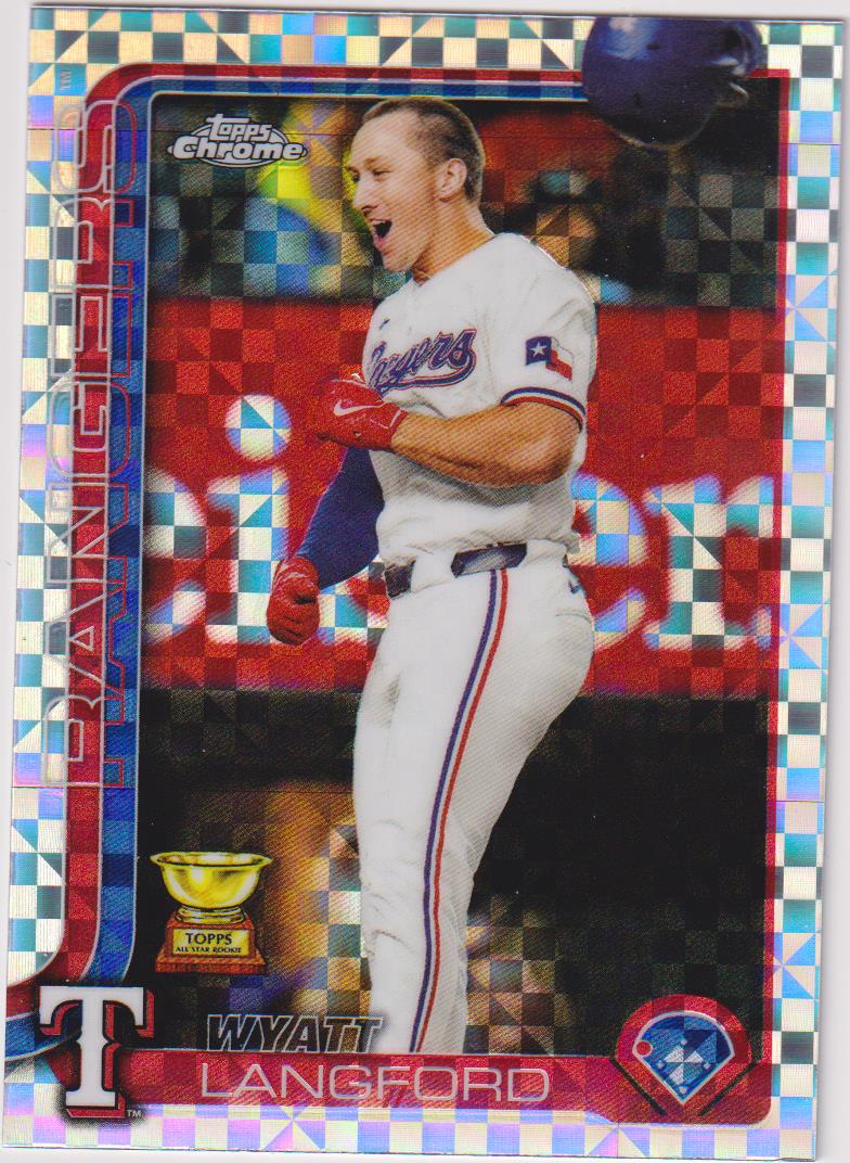 2025 Topps Chrome Baseball X-Fractors Wyatt Langford #68
