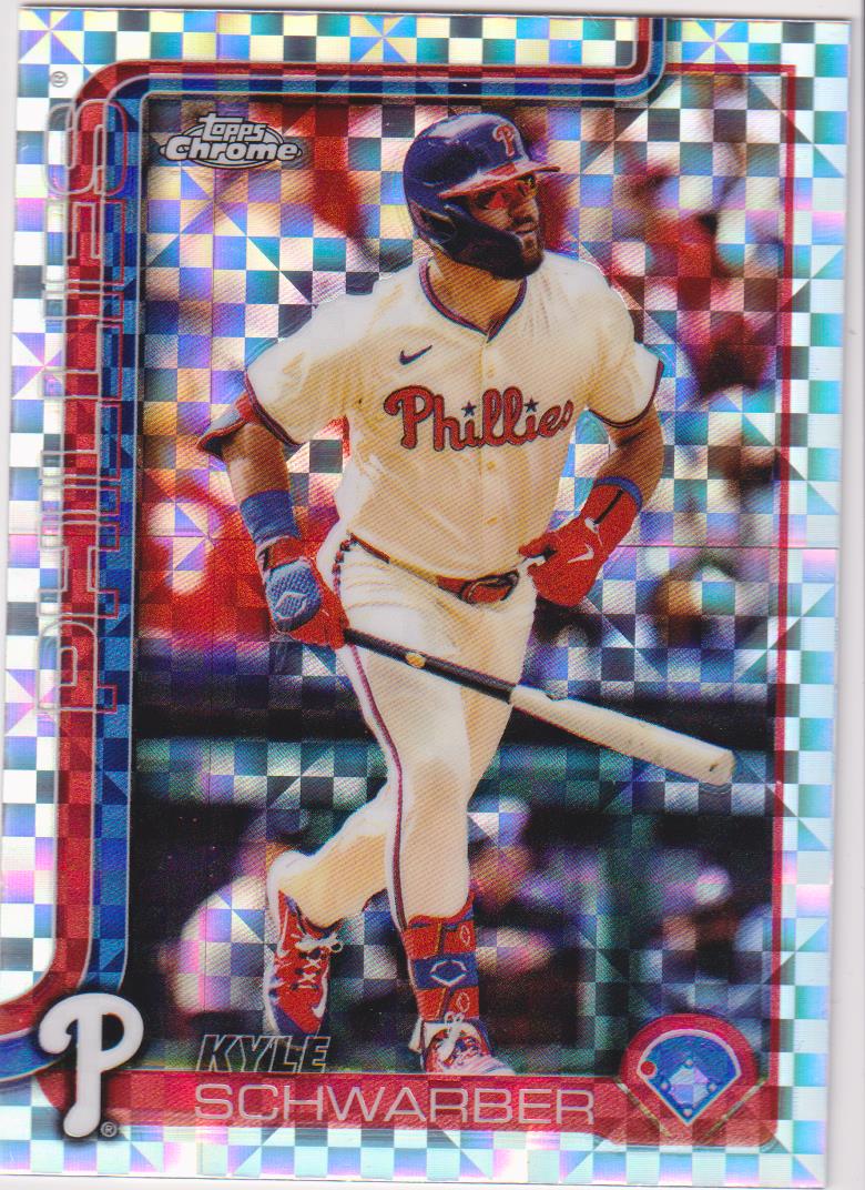 2025 Topps Chrome Baseball X-Fractors Kyle Schwarber #31
