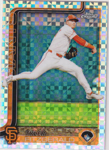 2025 Topps Chrome Baseball X-Fractors Tyler Fitzgerald #30
