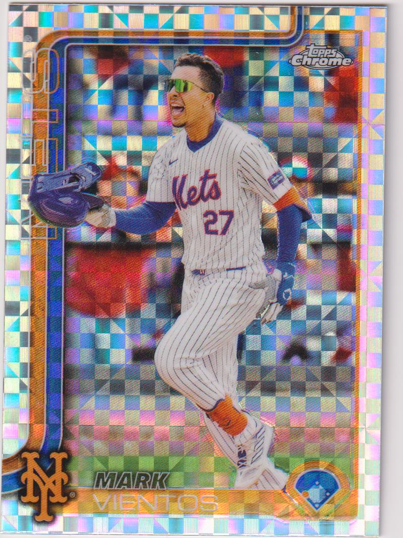 2025 Topps Chrome Baseball X-Fractors Mark Vientos #129