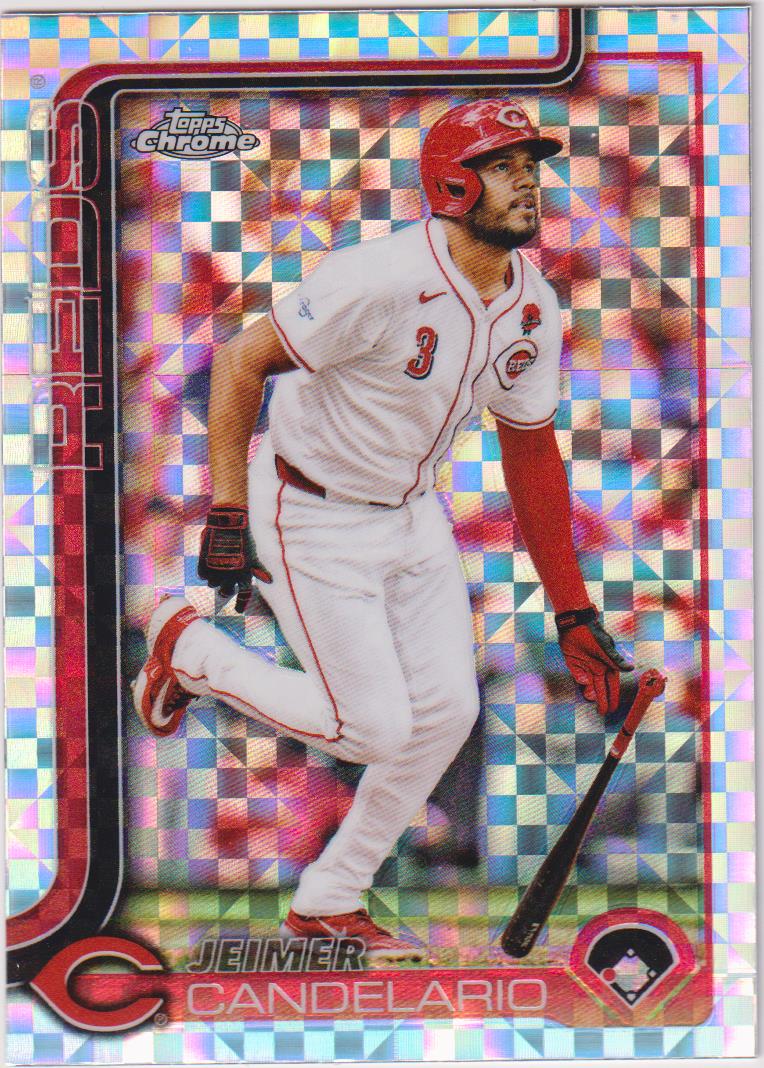 2025 Topps Chrome Baseball X-Fractors Jeimer Candelario #85