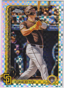 2025 Topps Chrome Baseball X-Fractors Gavin Sheets #158