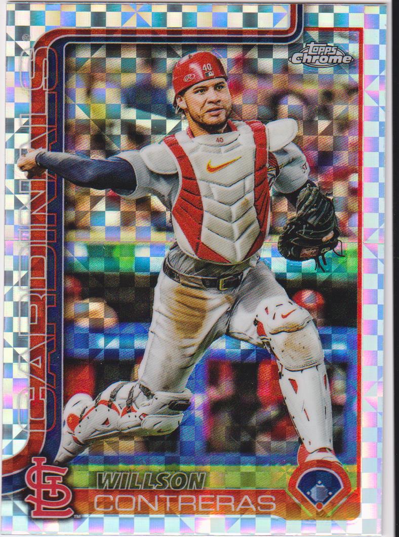 2025 Topps Chrome Baseball X-Fractors Willson Contreras #82