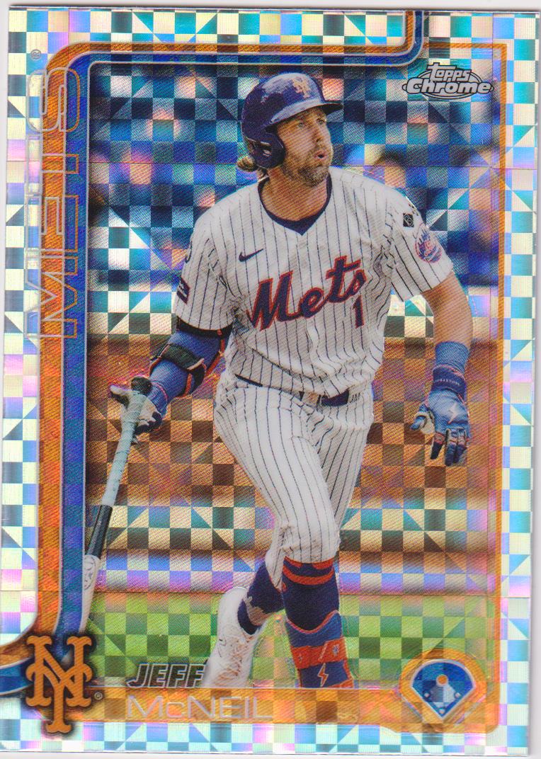 2025 Topps Chrome Baseball X-Fractors Jeff McNeil #167