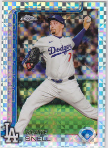 2025 Topps Chrome Baseball X-Fractors Blake Snell #175