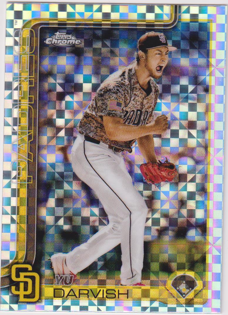 2025 Topps Chrome Baseball X-Fractors Yu Darvish #186