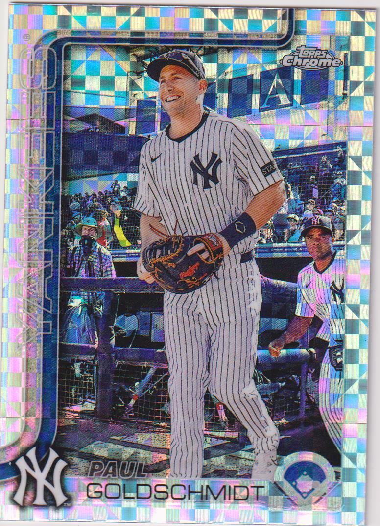 2025 Topps Chrome Baseball X-Fractors Paul Goldschmidt #168