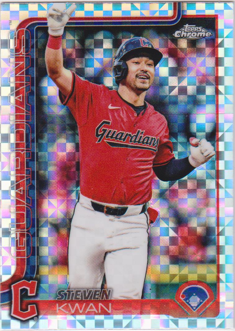 2025 Topps Chrome Baseball X-Fractors Steven Kwan #202