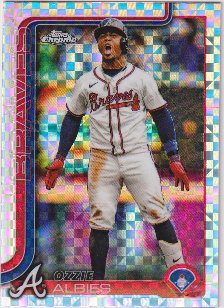 2025 Topps Chrome Baseball X-Fractors Ozzie Albies #206