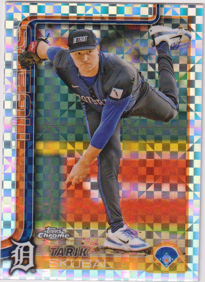 2025 Topps Chrome Baseball X-Fractors Tarik Skubal #258
