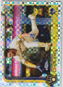 2025 Topps Chrome Baseball X-Fractors Jackson Chourio #262