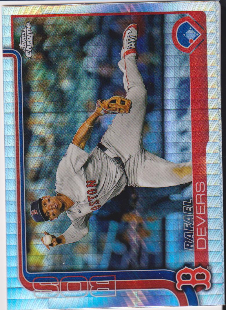 2025 Topps Chrome Baseball Prism Refractors Rafael Devers #127