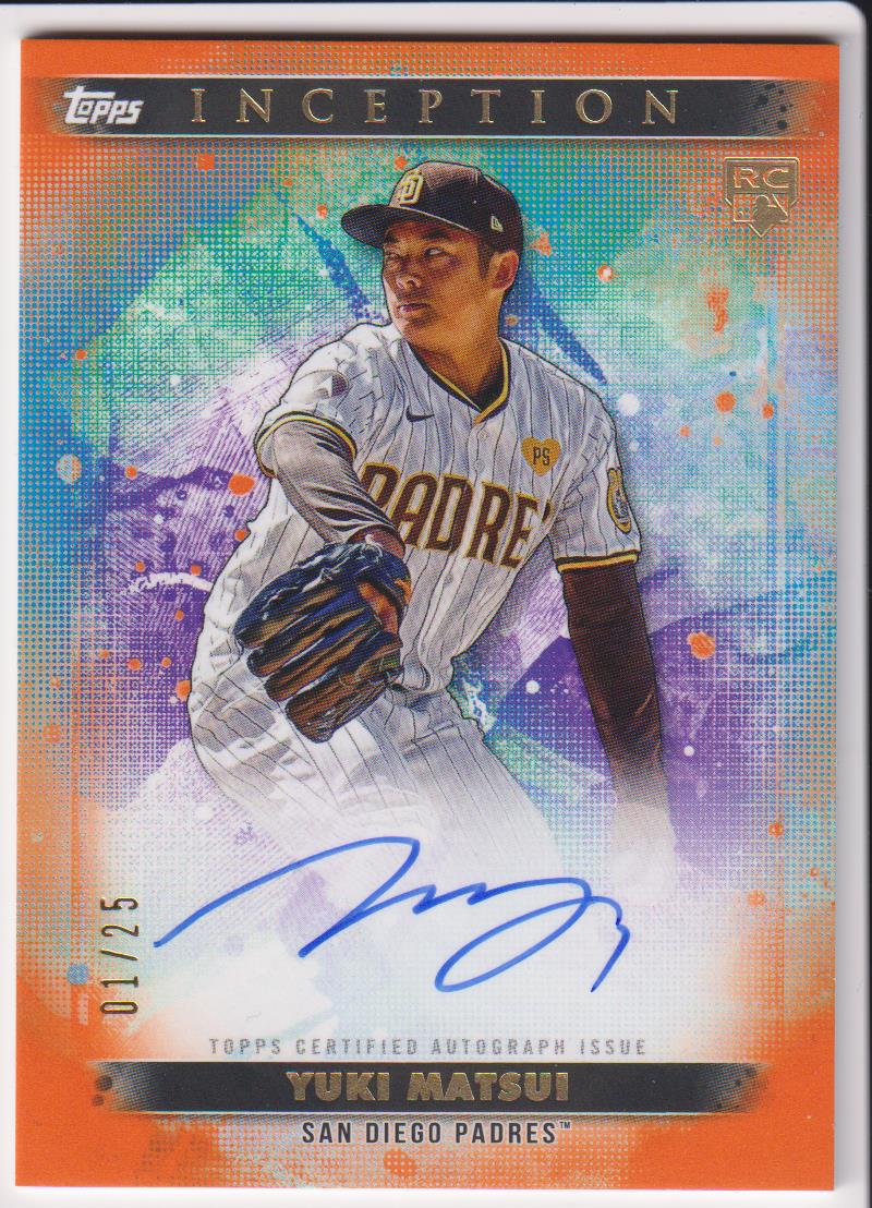 2024 Inception Rookie and Emerging Star Orange 01/25 Yuki Matsui #BRES-YM