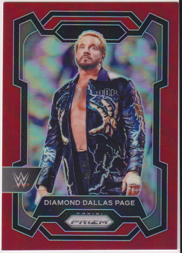2024 Panini Prizm WWE Wrestling Red Prizms 125/299 Diamond Dallas Page #152