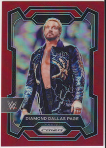2024 Panini Prizm WWE Wrestling Red Prizms 125/299 Diamond Dallas Page #152