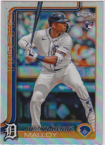 2025 Topps Chrome Baseball Refractors Justyn-Henry Malloy #224 Rookie