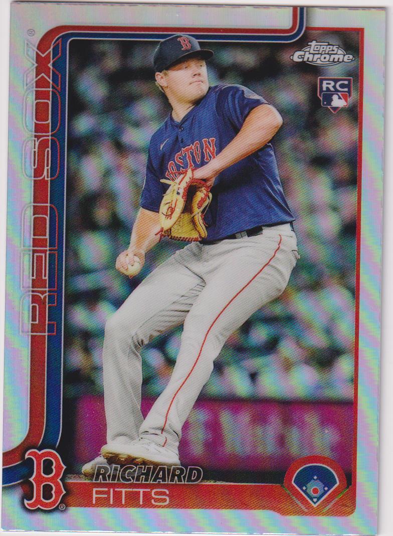2025 Topps Chrome Baseball Refractors Richard Fitts #72 Rookie