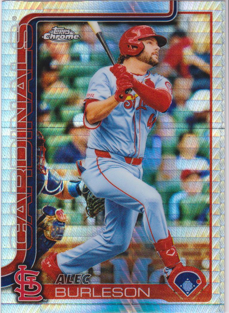 2025 Topps Chrome Baseball Prism Refractors Alec Burleson #281