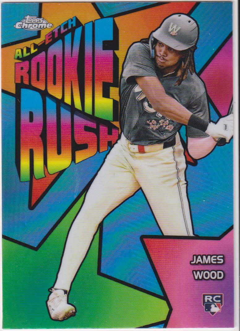 2025 Topps Chrome Baseball Chrome All-Etch Rookie Rush James Wood #CERR-7