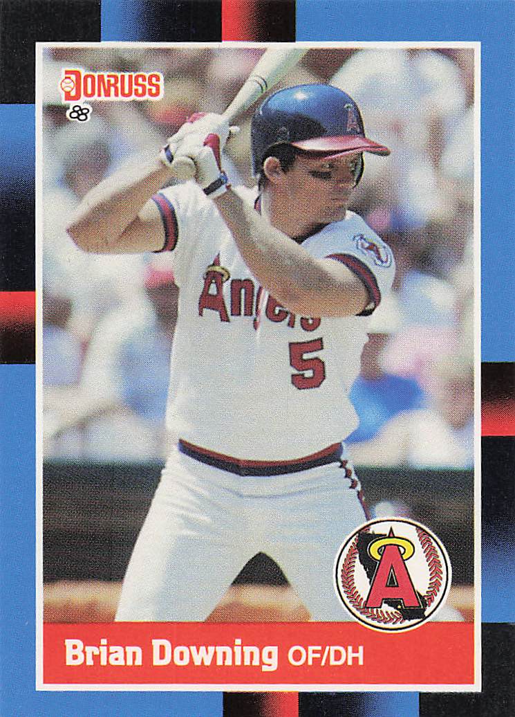 1988 Donruss Baseball Brian Downing #258b