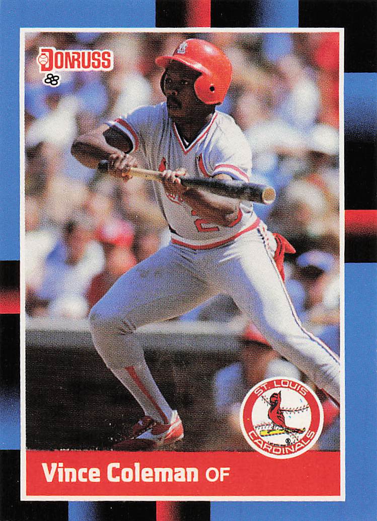 1988 Donruss Baseball Vince Coleman #293