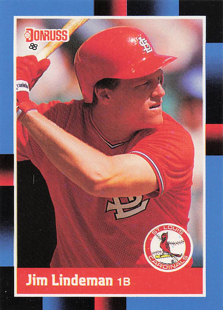 1988 Donruss Baseball Jim Lindeman #540c