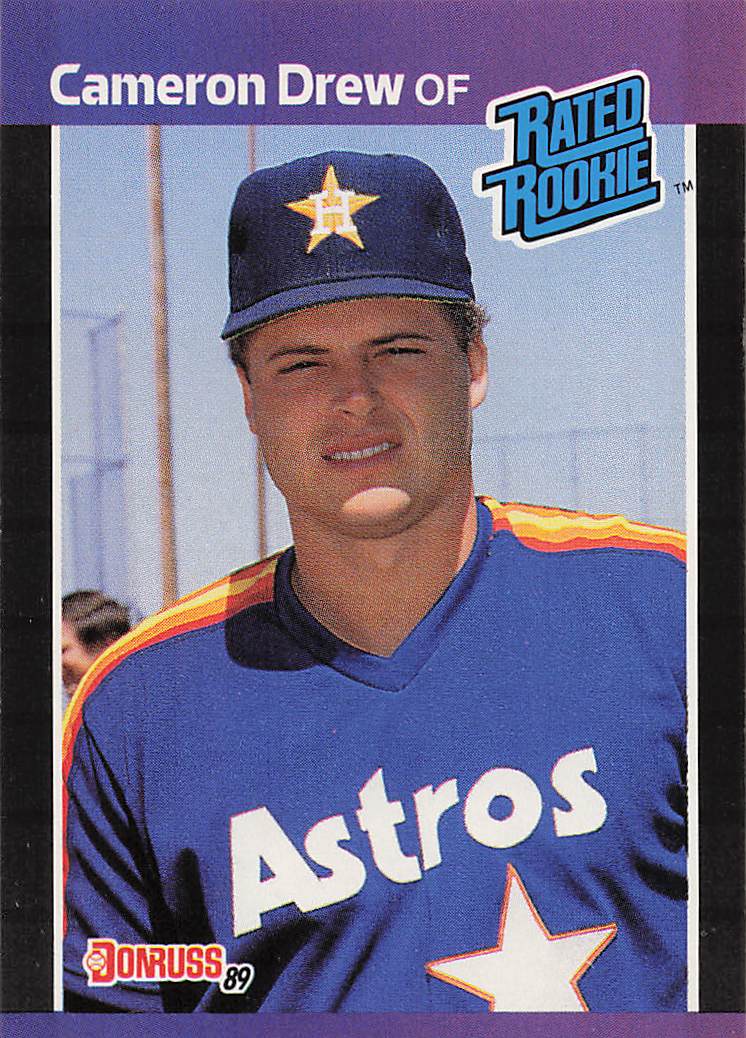 1989 Donruss Baseball Cameron Drew #30d Rookie