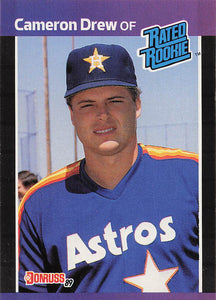 1989 Donruss Baseball Cameron Drew #30d Rookie