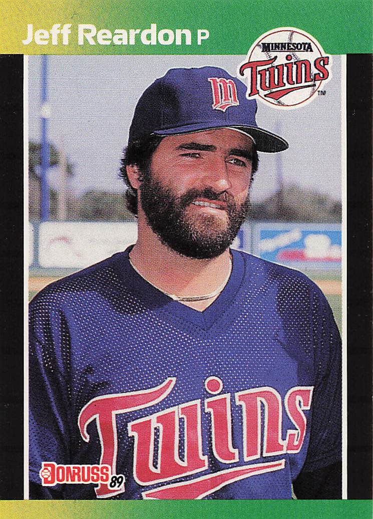 1989 Donruss Baseball Jeff Reardon #155b