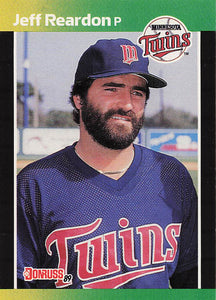 1989 Donruss Baseball Jeff Reardon #155b