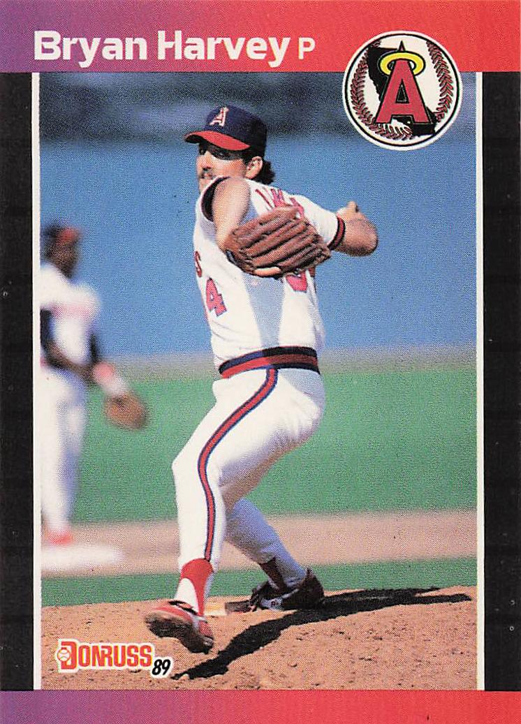 1989 Donruss Baseball Bryan Harvey #525d Rookie