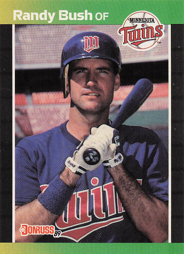 1989 Donruss Baseball Randy Bush #537c
