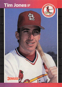 1989 Donruss Baseball Tim Jones #555c Rookie