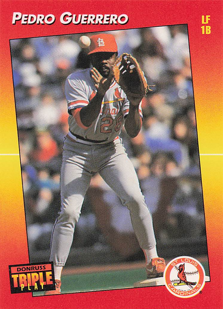 1992 Triple Play Baseball Pedro Guerrero #9