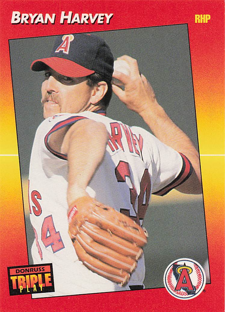 1992 Triple Play Baseball Bryan Harvey #37