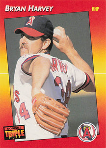 1992 Triple Play Baseball Bryan Harvey #37