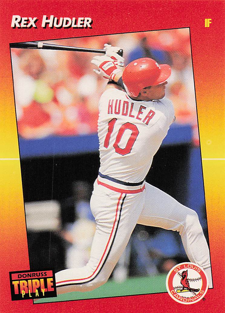 1992 Triple Play Baseball Rex Hudler #207