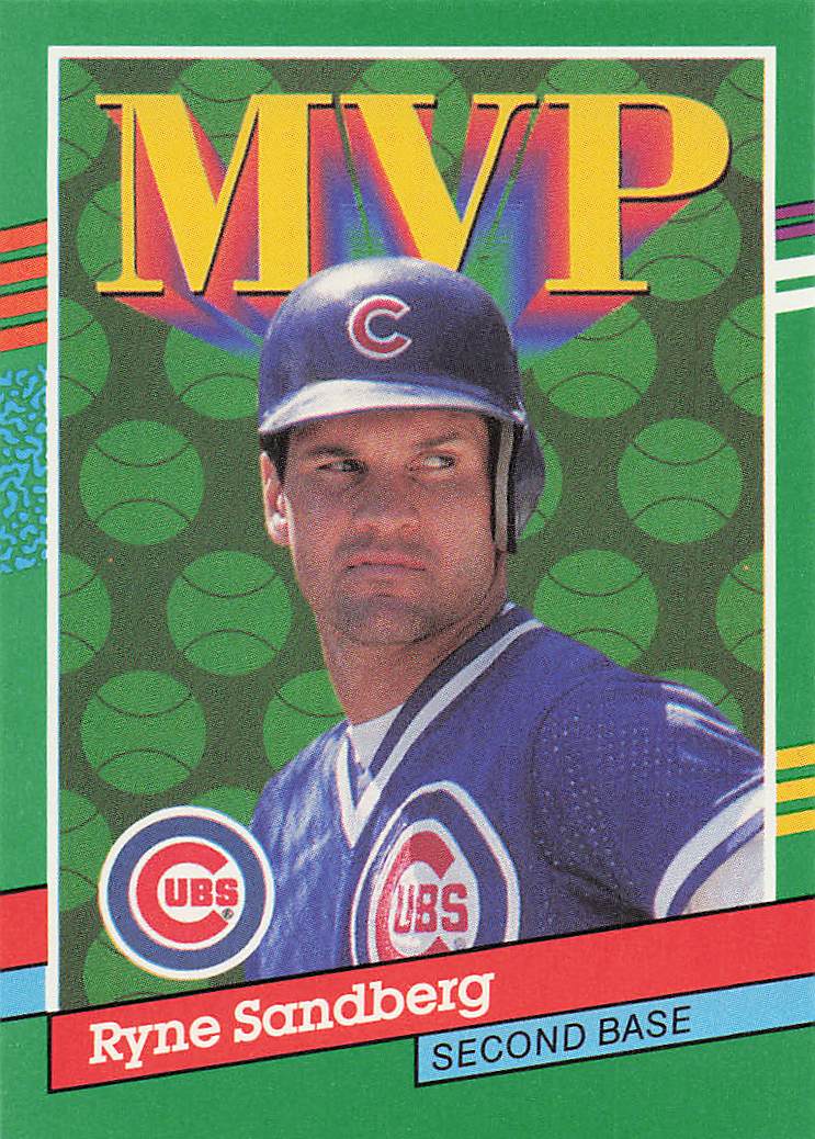 1991 Donruss Baseball Ryne Sandberg #404c