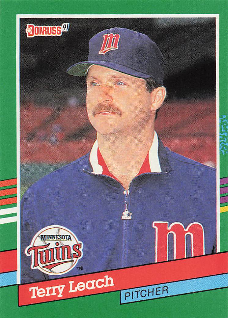 1991 Donruss Baseball Terry Leach #715b