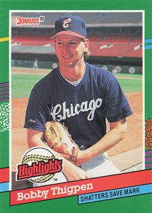 1991 Donruss Baseball Bonus Cards Bobby Thigpen #BC-20b