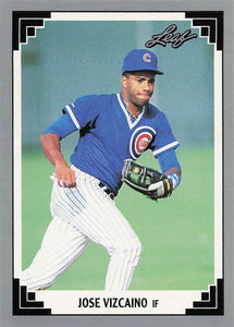 1991 Leaf Baseball Jose Vizcaino #323