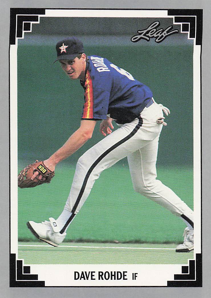 1991 Leaf Baseball Dave Rohde #424