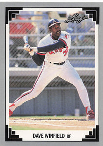 1991 Leaf Baseball Dave Winfield #499