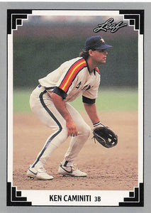1991 Leaf Baseball Ken Caminiti #502