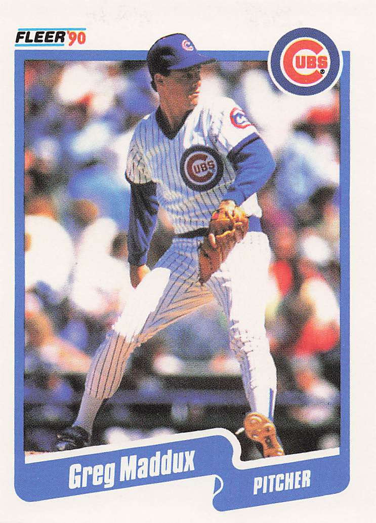 1990 Fleer Baseball Greg Maddux #37b